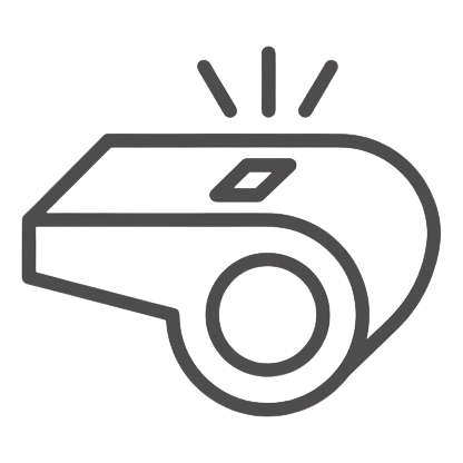 A trasnparent image of gray whistle